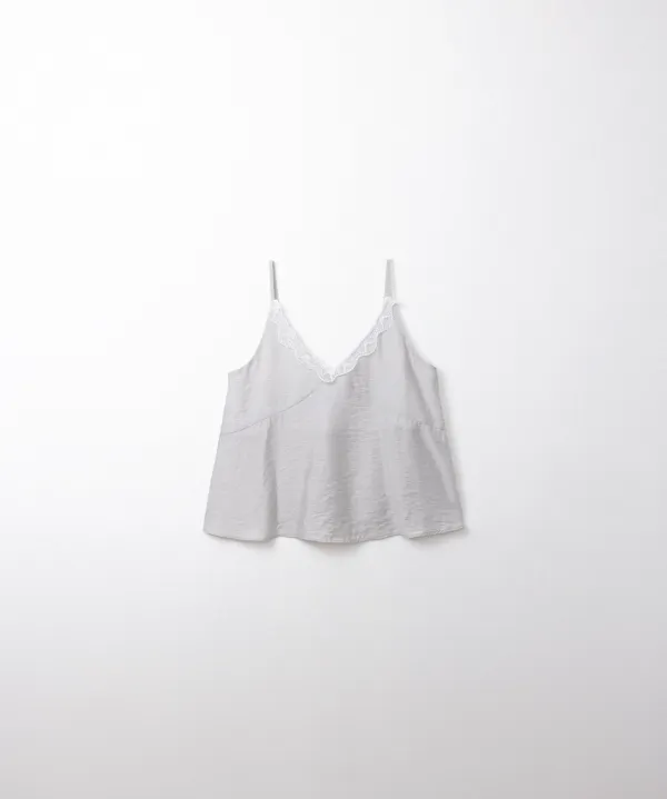 레이스 캐미솔 (blue gray)
