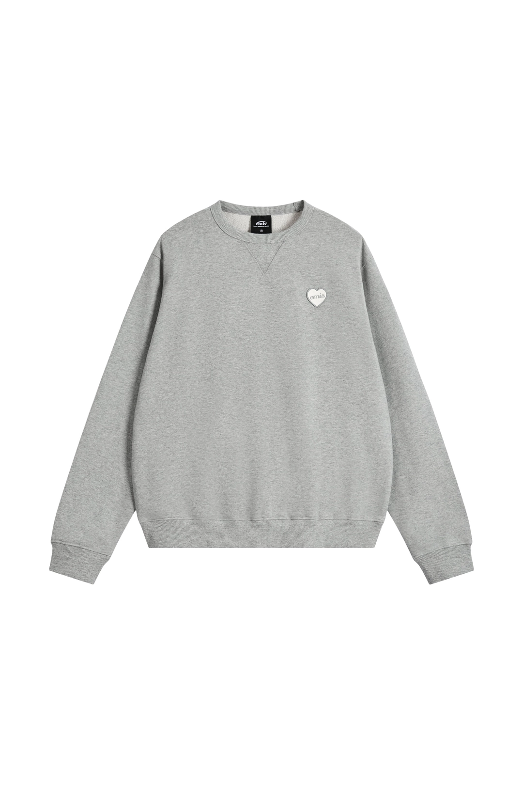 이미스 HEART RUBBER PATCH SWEATSHIRT-MELANGE GRAY 상품 이미지 1