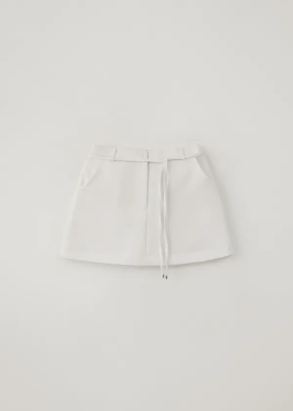 Loen overlay skirt_pants (white)