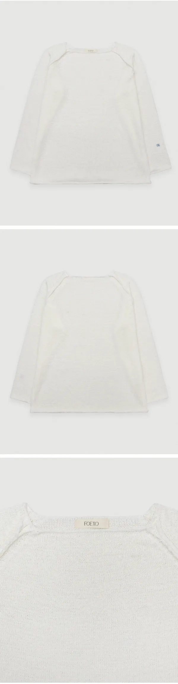 [5th] Raised overfit knit - ivory