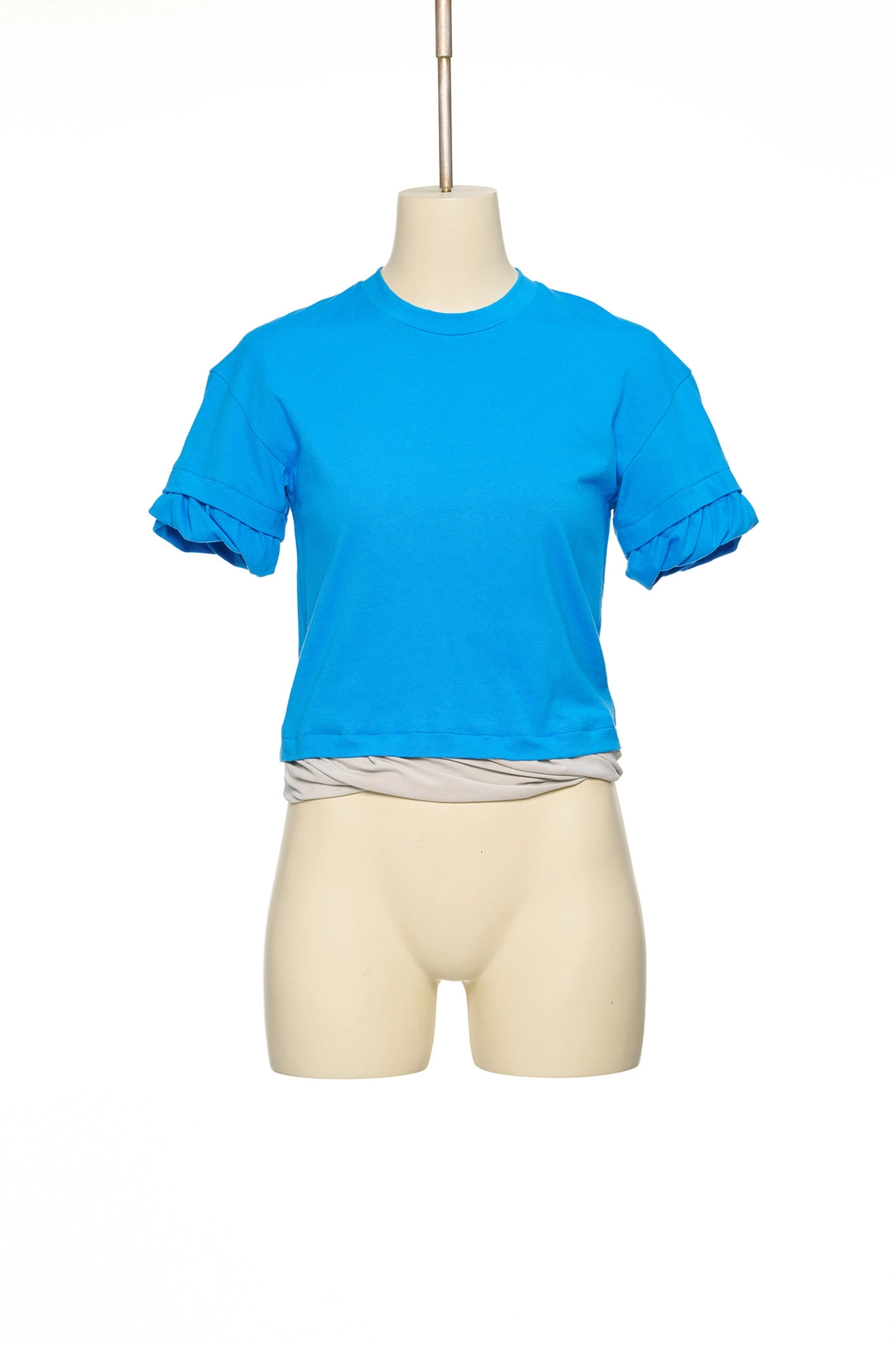푸쉬버튼 PS26 BLUE TWISTED FITTED TOP 상품 이미지 1