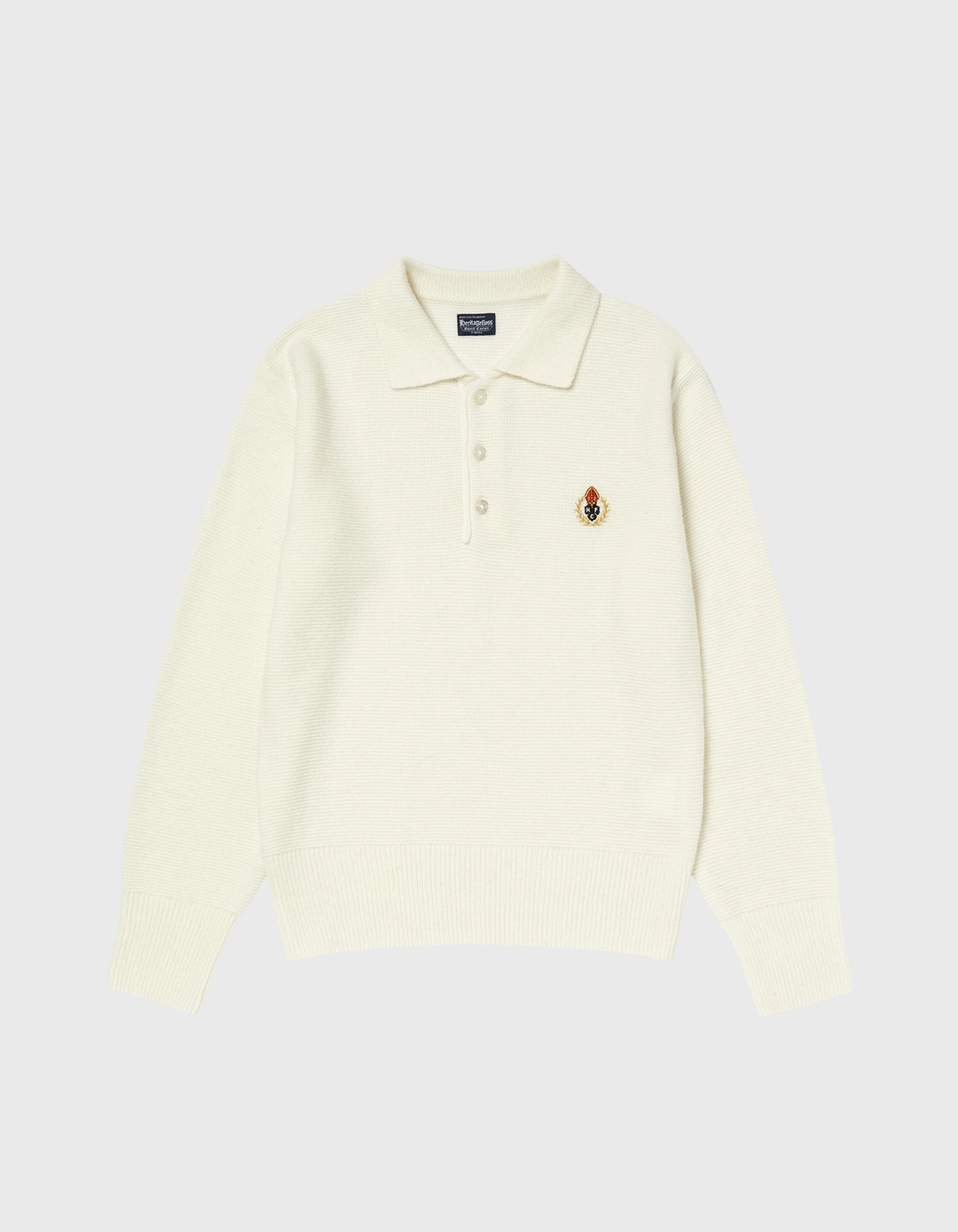 헤리티지플로스 CREST TASMANIA WOOL POLO SHIRT (W) / Ivory 상품 이미지 1
