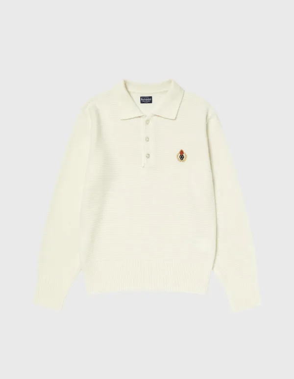 CREST TASMANIA WOOL POLO SHIRT (W) / Ivory