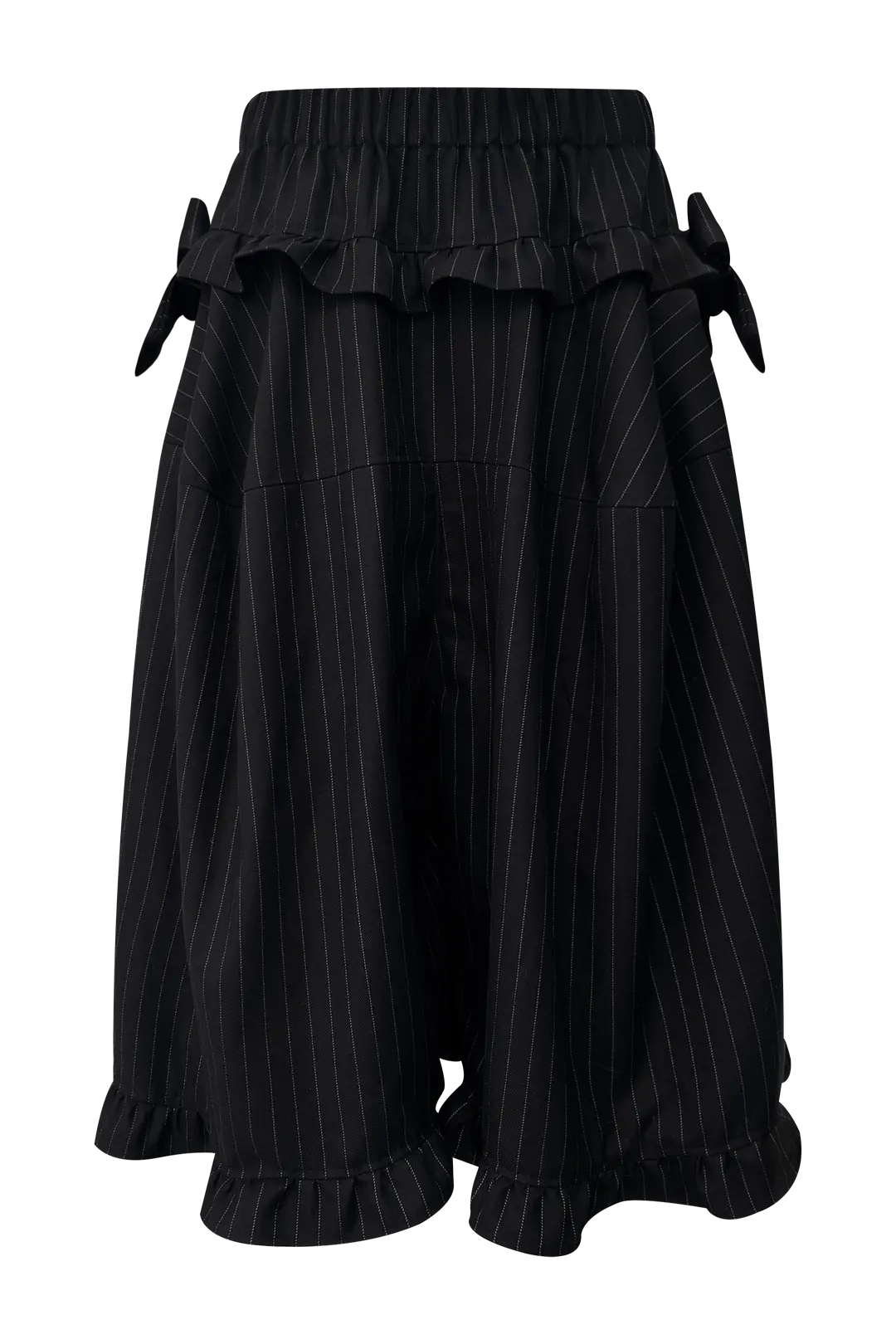 체메씨 BOW CULOTTES PANTS (BLACK STRIPE) 상품 이미지 2