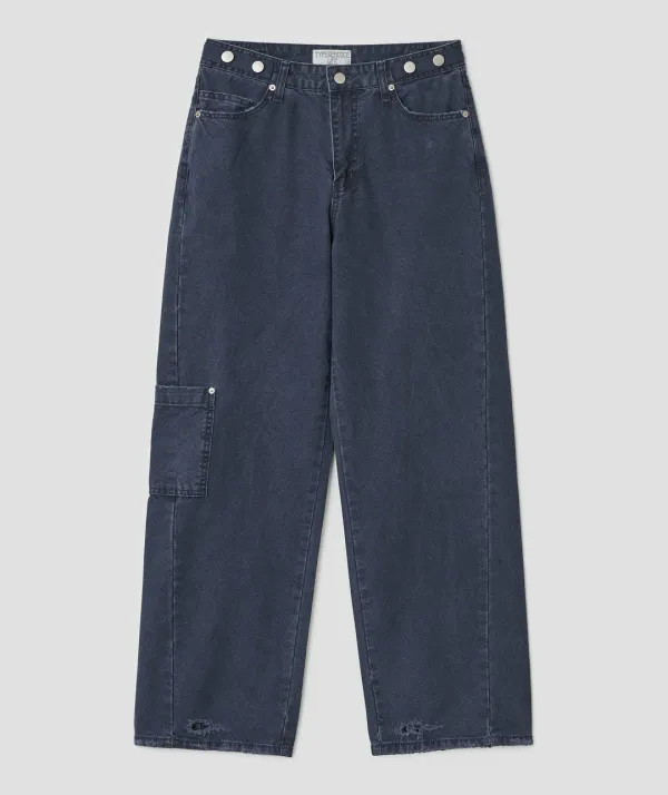 Washed Utility Pants [Navy]