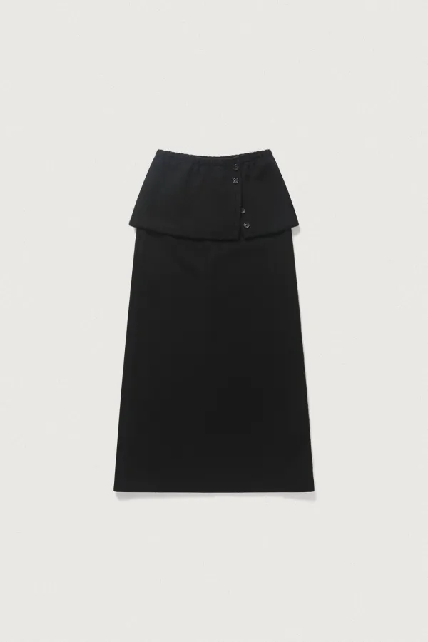 ROHA LAYERED SKIRT [BLACK]