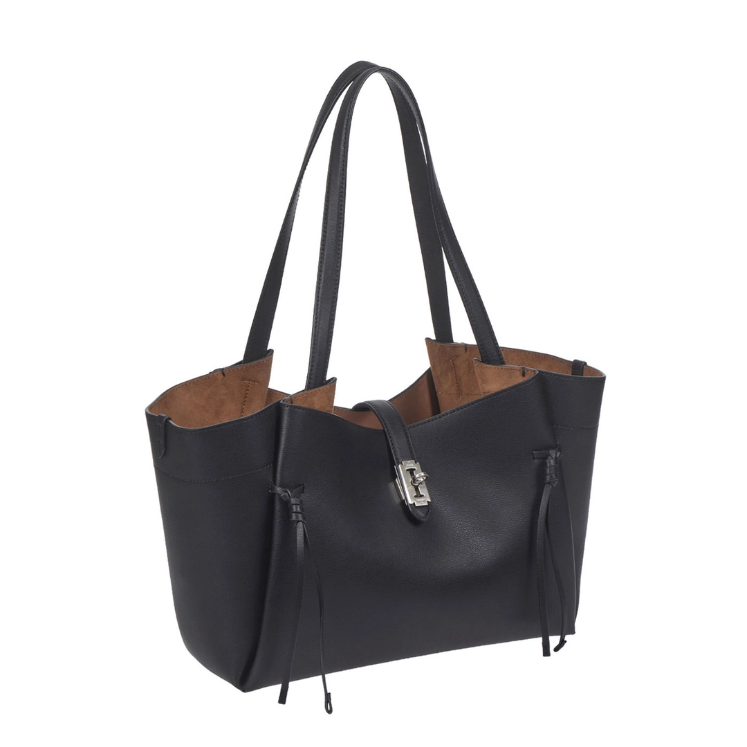 분크 Perfec Soft Layer Shopper L (퍼펙 소프트 레이어 쇼퍼 라지) Black 상품 이미지 1