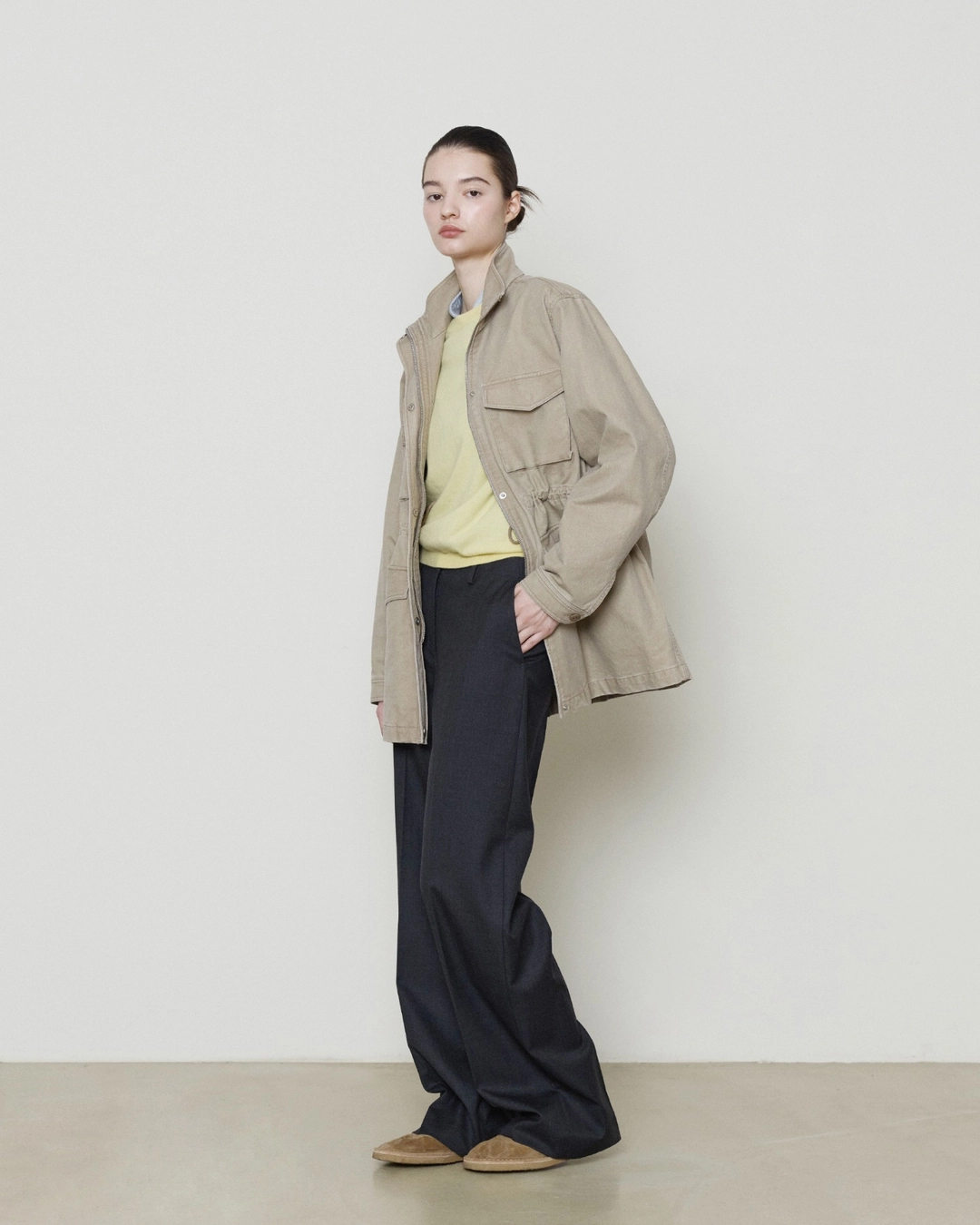 브라운야드 W M-65 Field Jacket, Washed Beige 상품 이미지 2