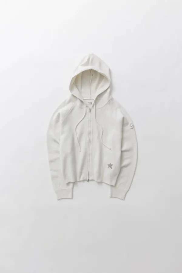 3rd) a blink hoodie knit (ivory)