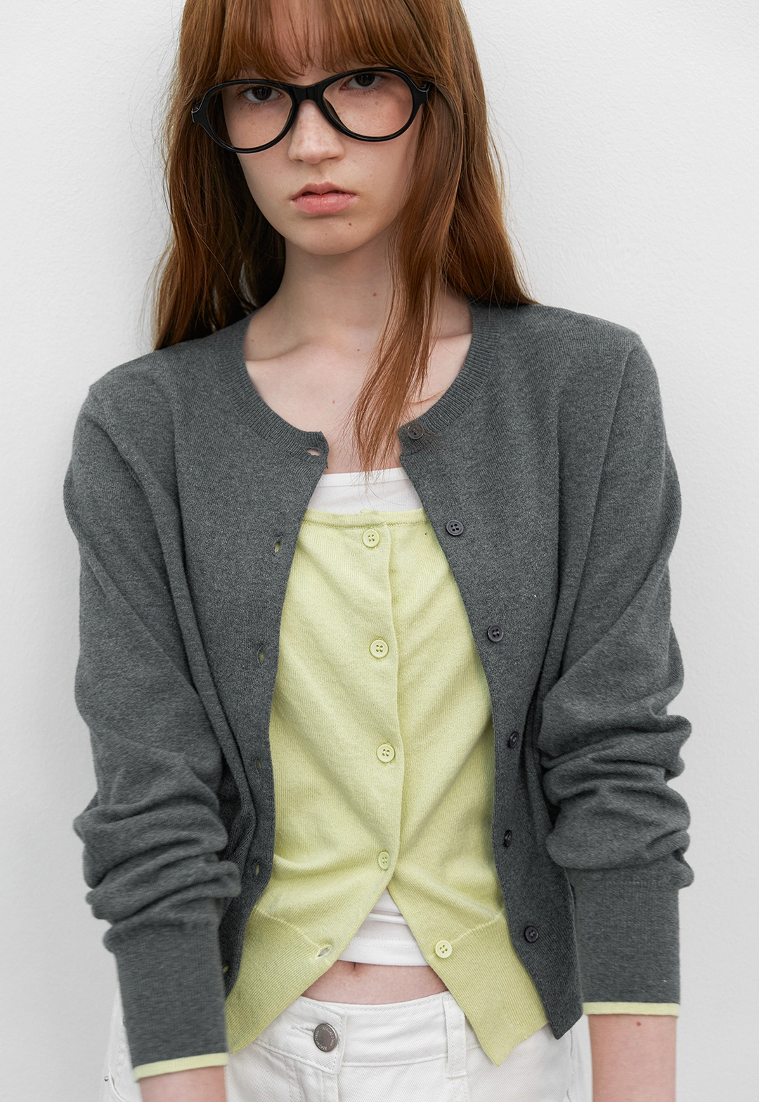 아뜰리에 나인 (CD-2254)TWO-IN-ONE COLOR POINT CARDIGAN 상품 이미지 2
