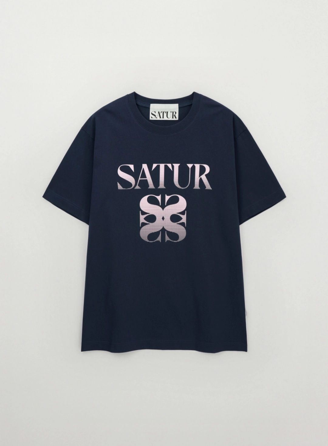 세터 Gradient Big Logo T-Shirt - Navy 상품 이미지 1