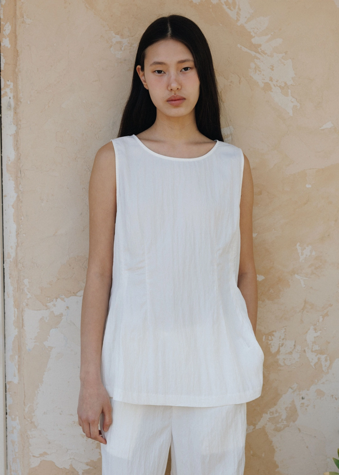 더라이 [2차] Line Sleeveless Blouse(Ivory) 상품 이미지 2
