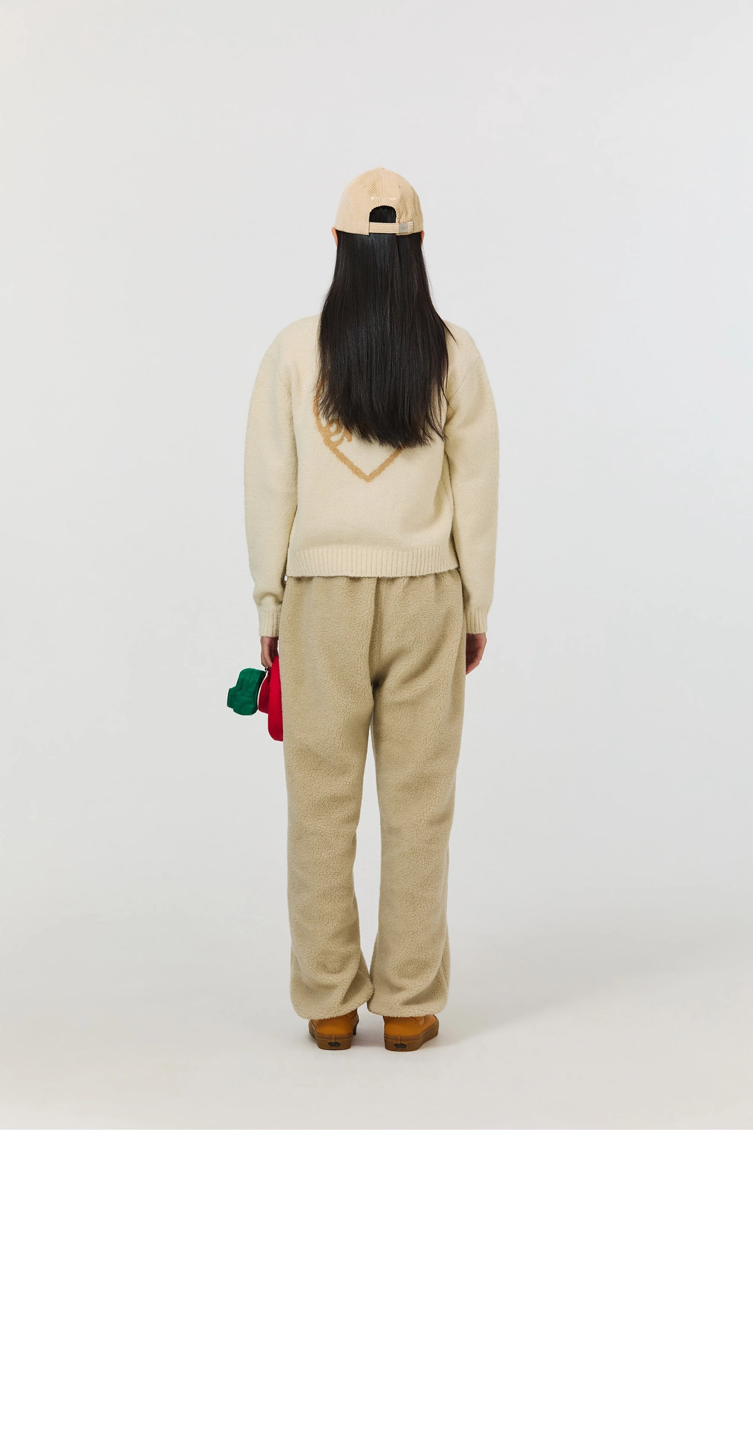 이미스 (W) HEART LOGO ZIP CARDIGAN-IVORY 상품 이미지 2