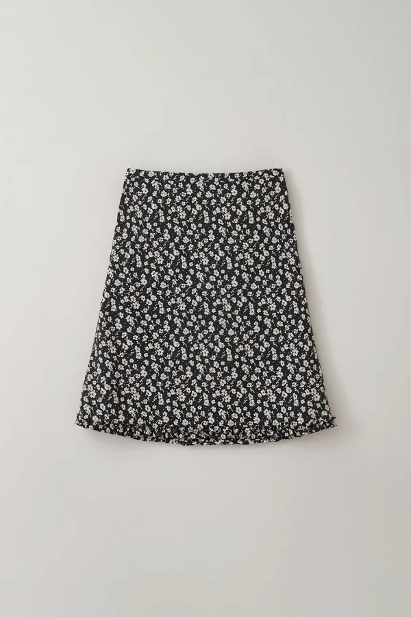 [4차]emma floral ruffle skirt_black