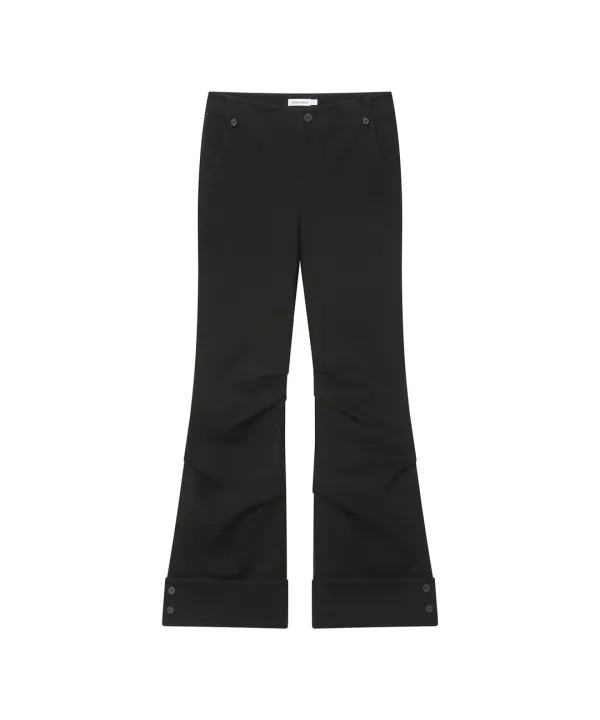 [9월 28일 발매] Big folding bootscut pants BLACK