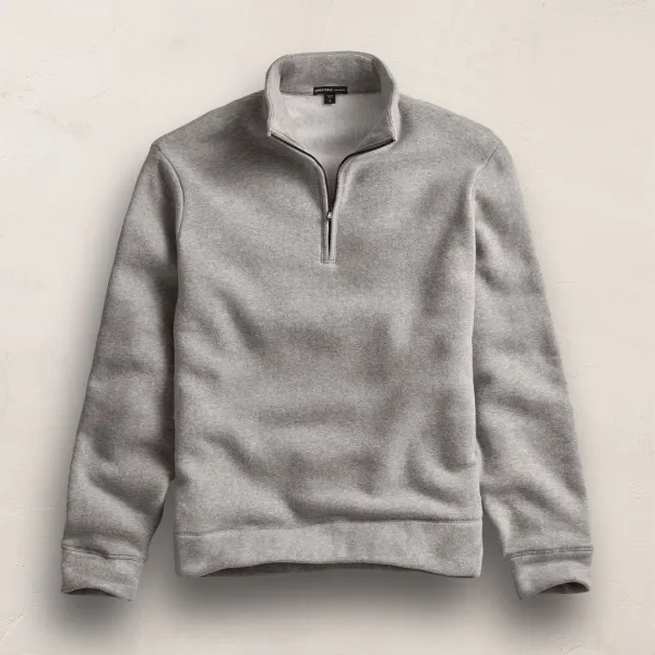 Cozy Half Zip - Heather Grey