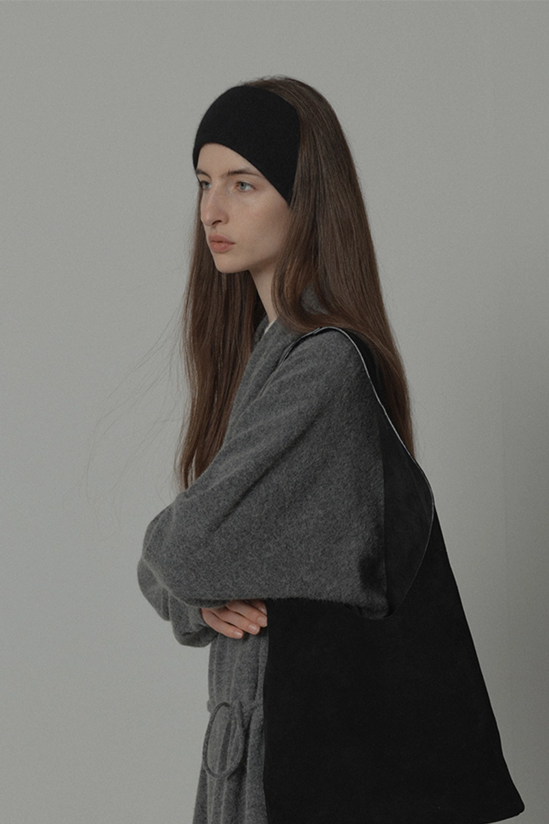 르917 INES KNIT HAIR BAND [BLACK] 상품 이미지 2