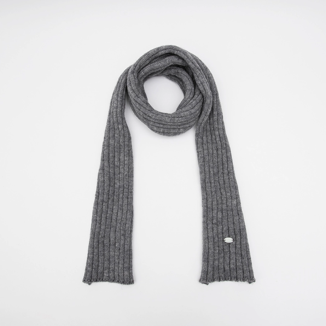 아뜰리에 나인 (MU-0028)RIBBED TIE SLIM MUFFLER 상품 이미지 1