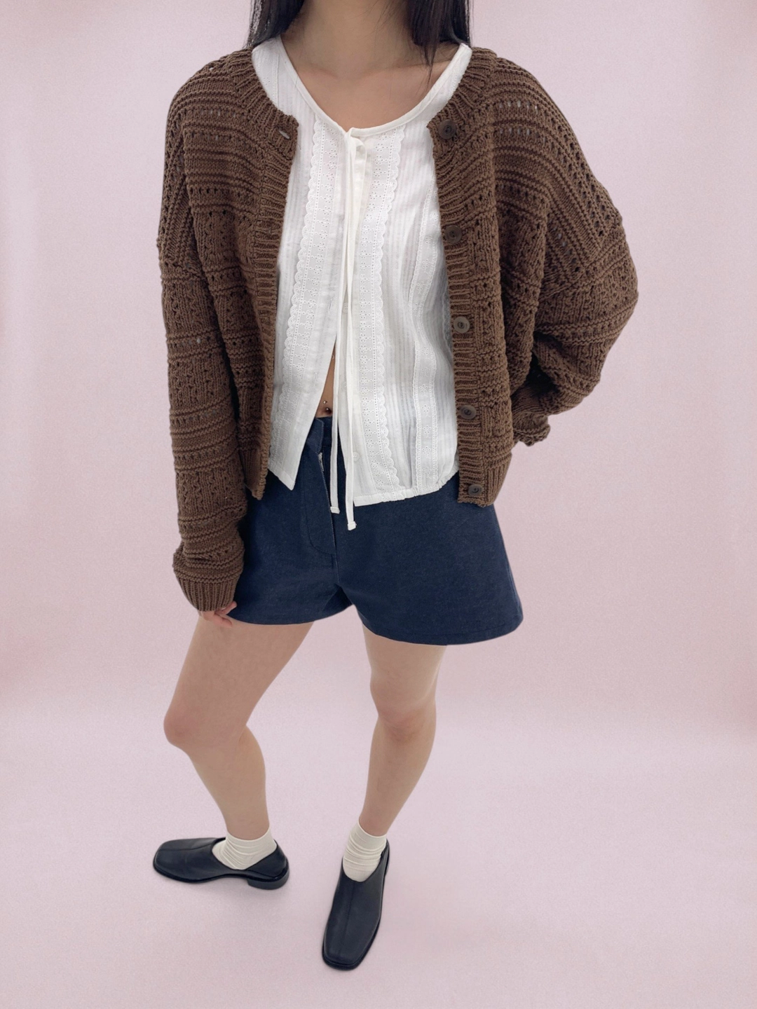 리리수 Bell Cardigan / Brown 상품 이미지 2