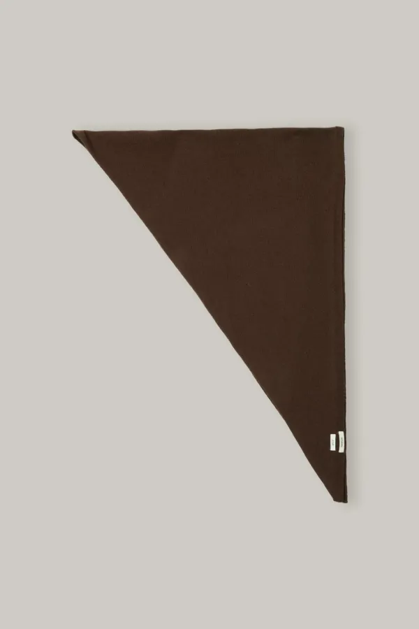 3th/Triangle Wool Scarf (Brown)