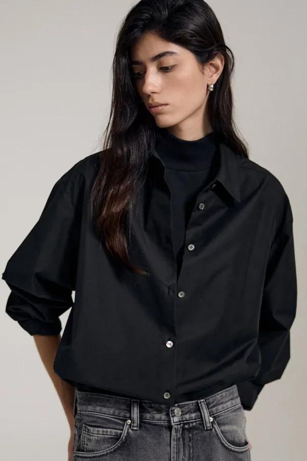 Matis Cotton Shirt (Black)