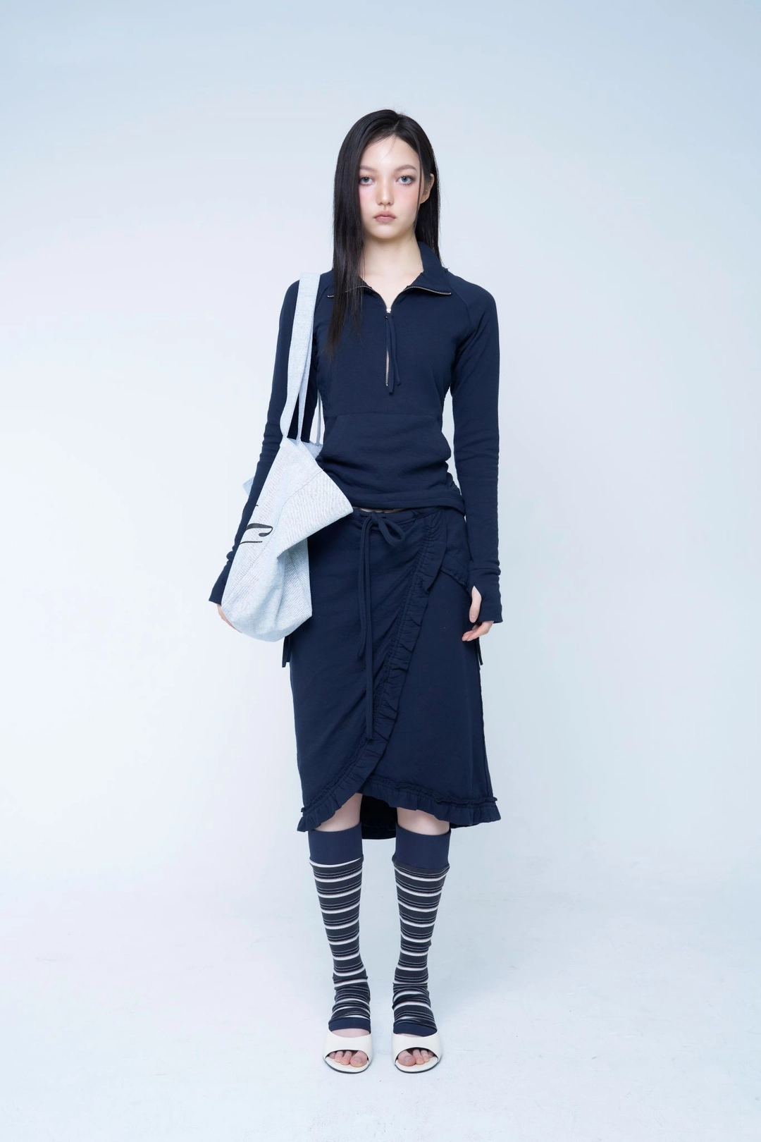 뎁크 LOGO ECO BAG (VER.2) - DENIM BLUE 상품 이미지 3
