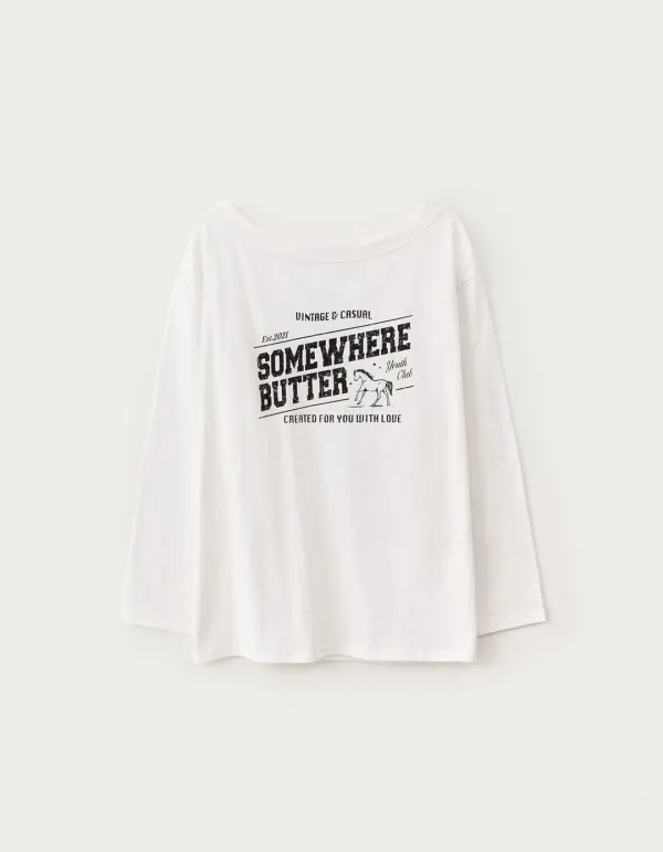 6.2 출고 Vintage Horse Long Top - Ivory