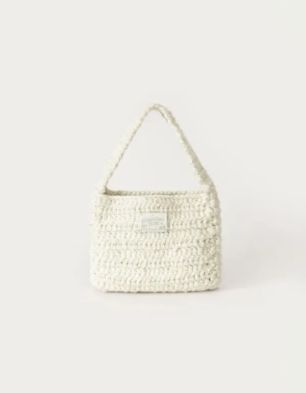 Elly Handmade Knit Bag - Ivory