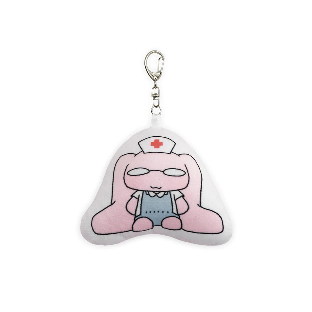 허그유어스킨 HUGYOURSKIN X JUBA cushion key-ring (Nerdy usagi) 상품 이미지 2