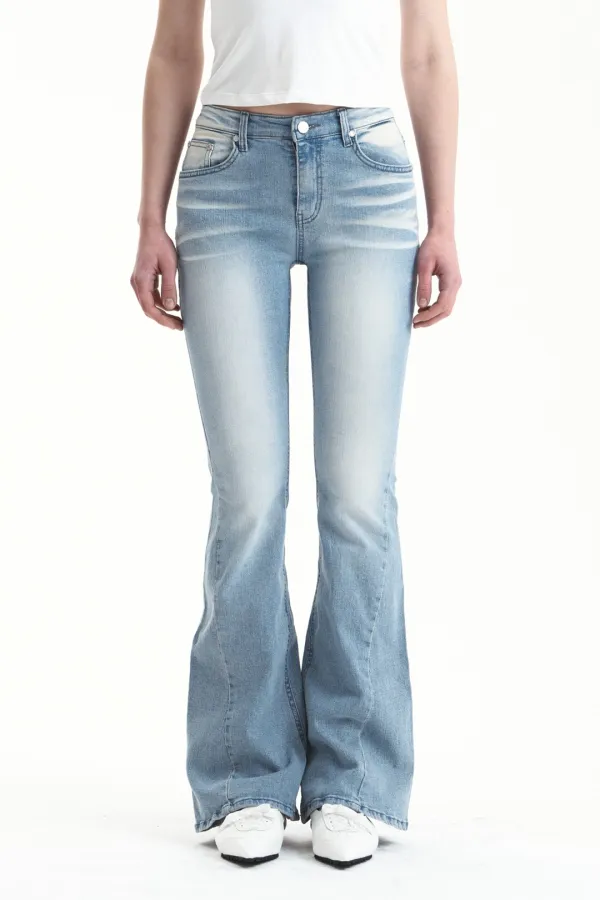 [6/10~] CAT WASHING DENIM PANTS LIGHT BLUE
