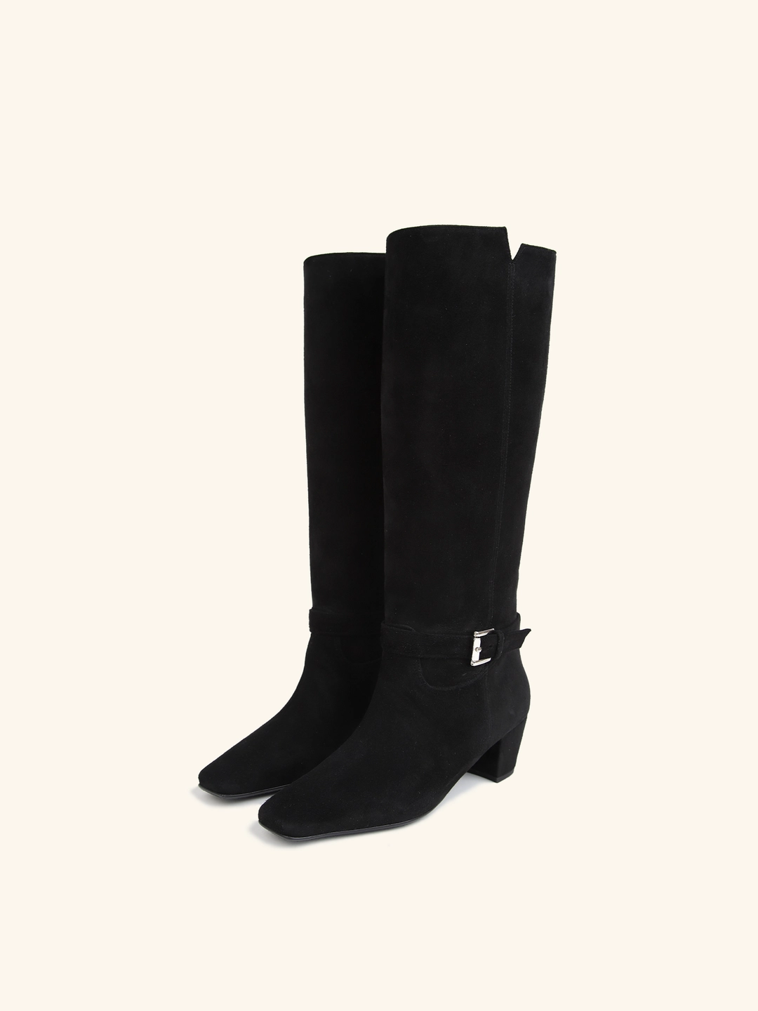 러브듀이 DOVE long boots / 블랙스웨이드 상품 이미지 1