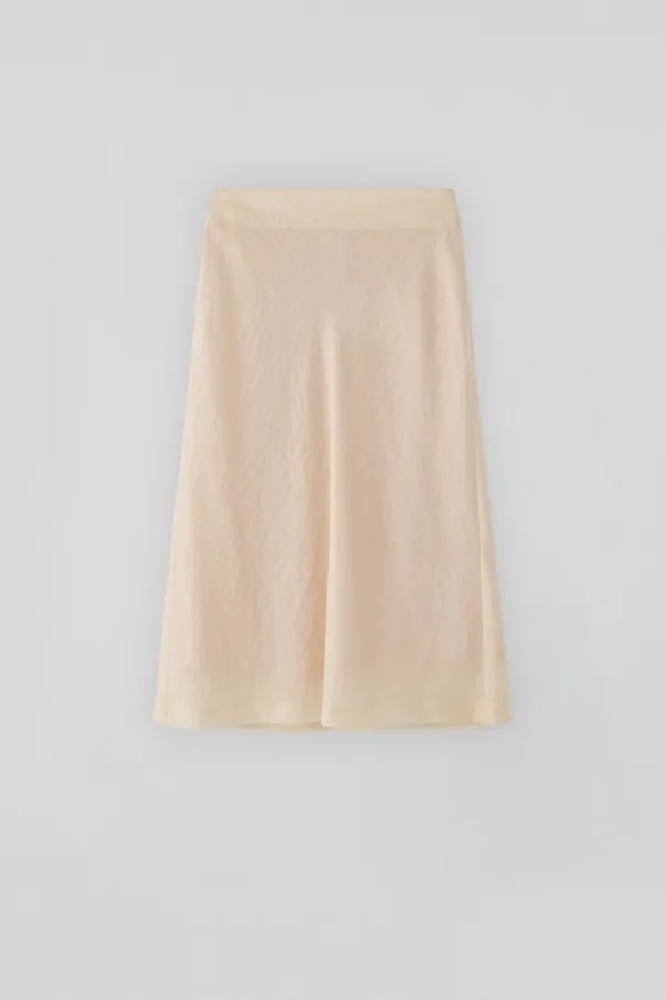 T/T Mauve midi skirt (cream)