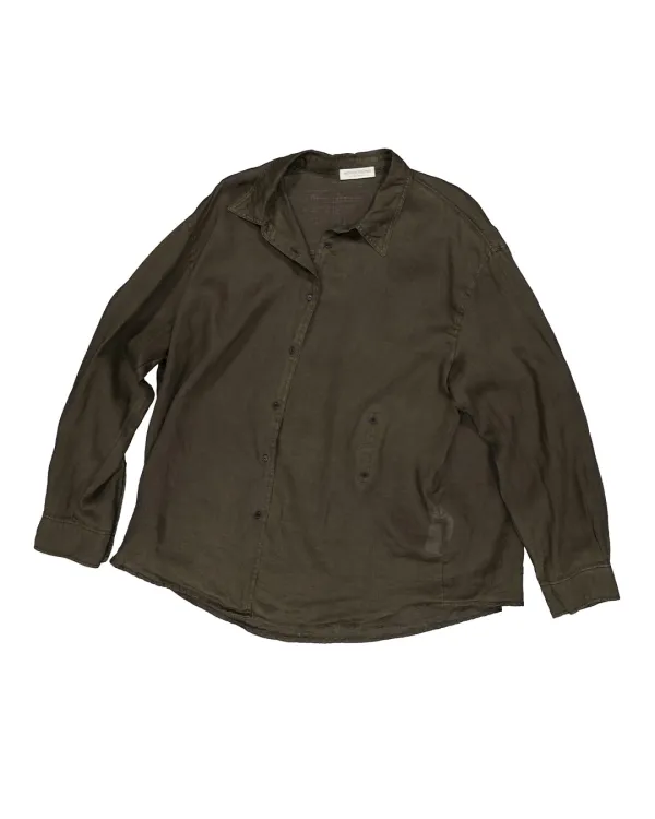 netero linen shirt (brown)