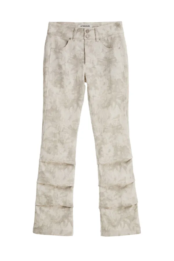 JACQUARD SHIRRING PANTS (BEIGE)
