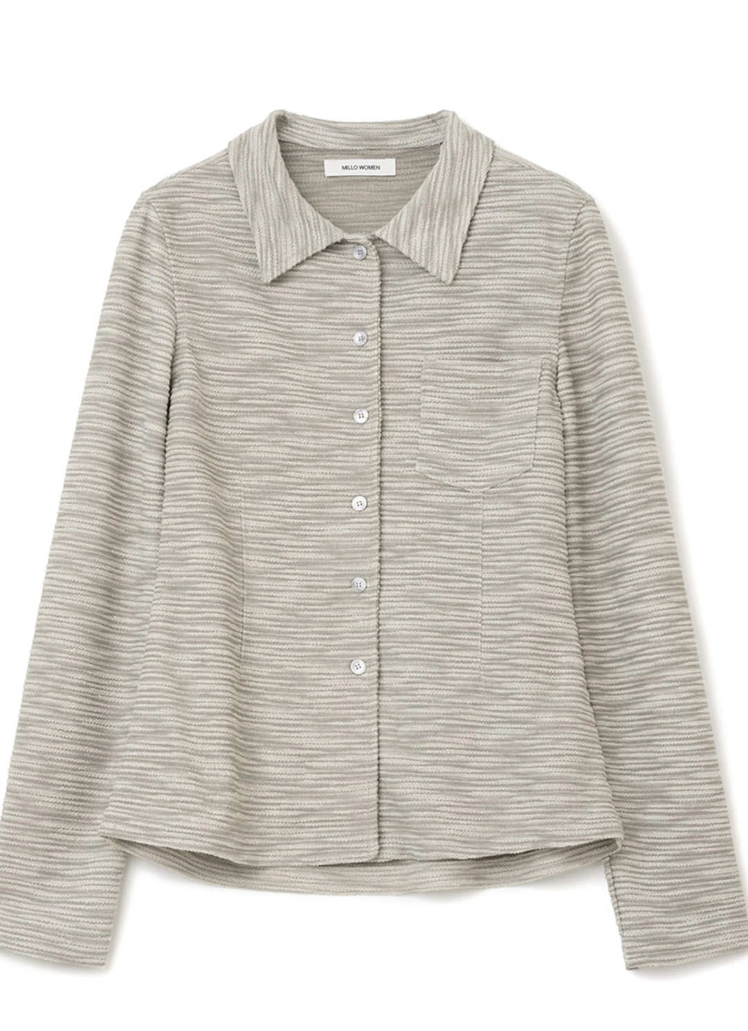 밀로 우먼 Textured Jersey Shirts [Beige] 상품 이미지 3