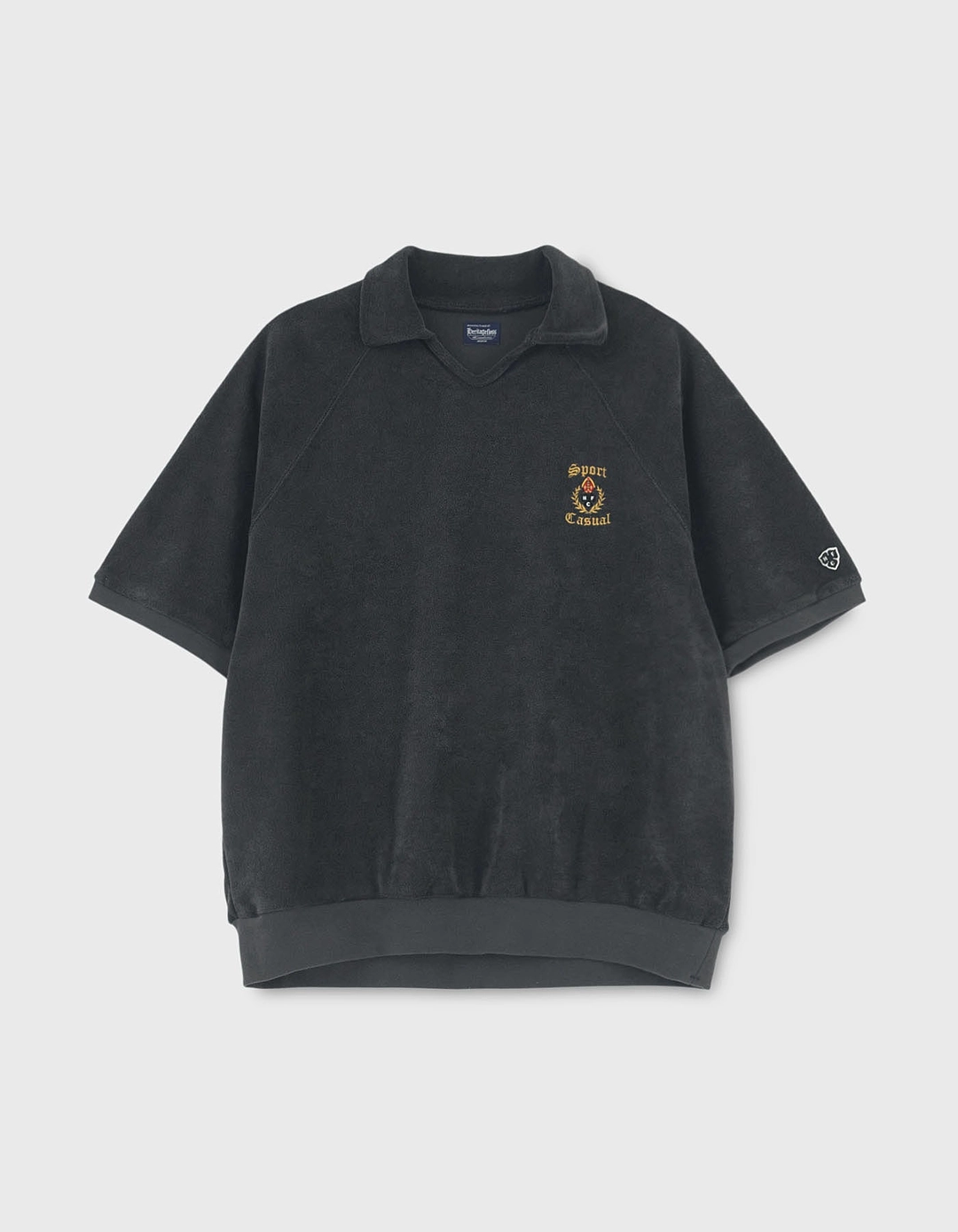 헤리티지플로스 S&C CREST TOWEL POLO SHIRT / Black 상품 이미지 3