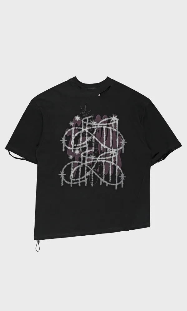 Waah String Tee_Black