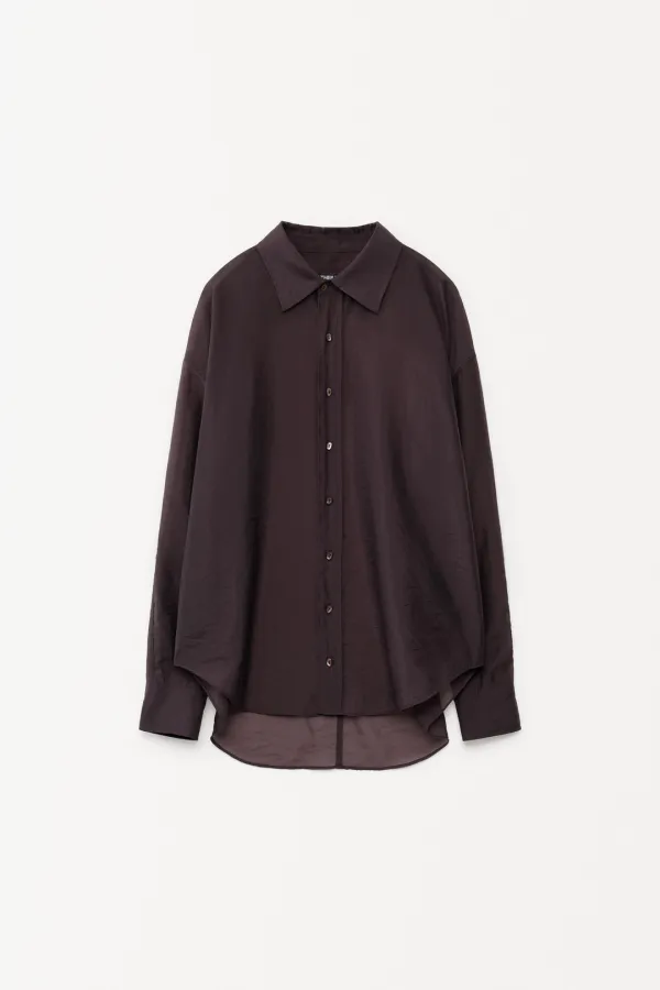 Ciel Sheer Shirt wine