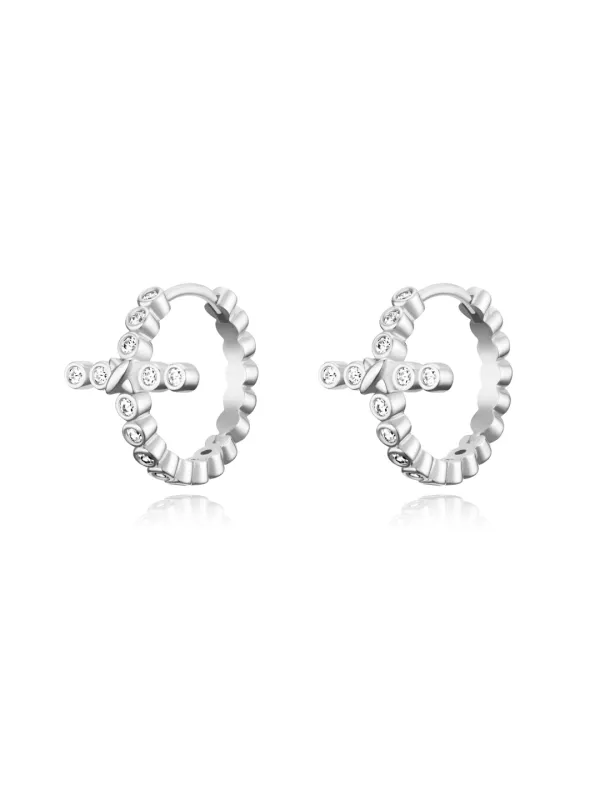 Circle Cross Hoops