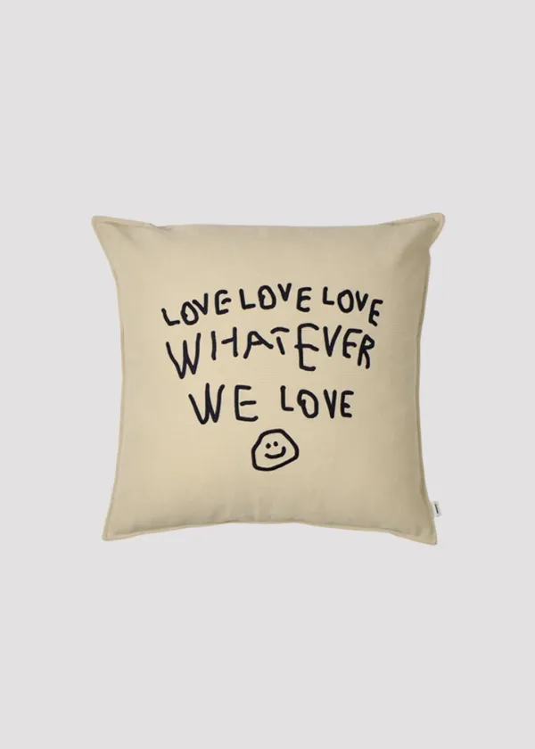 CUSHION COVER WE LOVE BEIGE