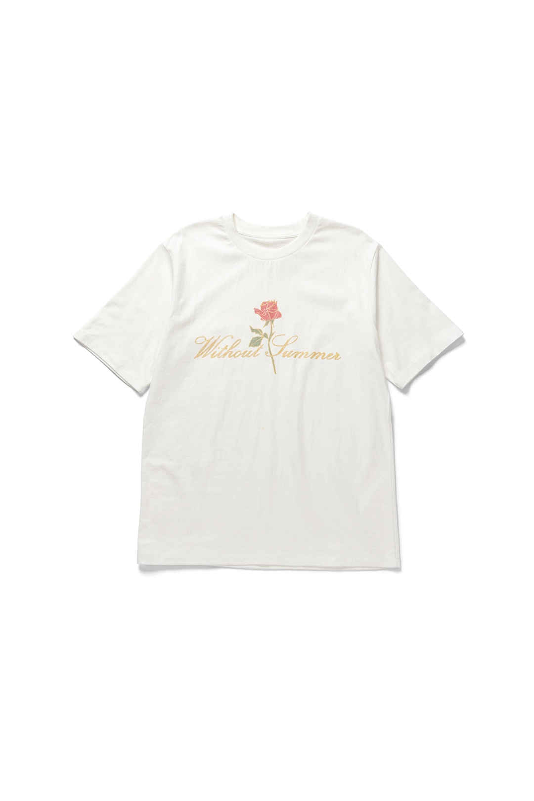 위드아웃썸머 With rose t-shirt 상품 이미지 3