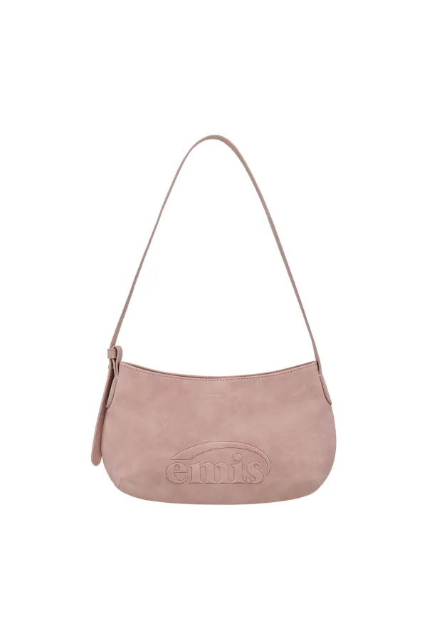 LOGO EMBOSSED TOTE BAG-PINK
