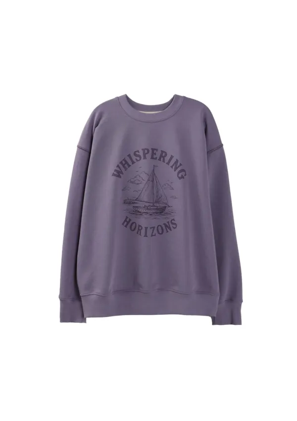 Mused Vintage Yacht Sweatshirts - Purple