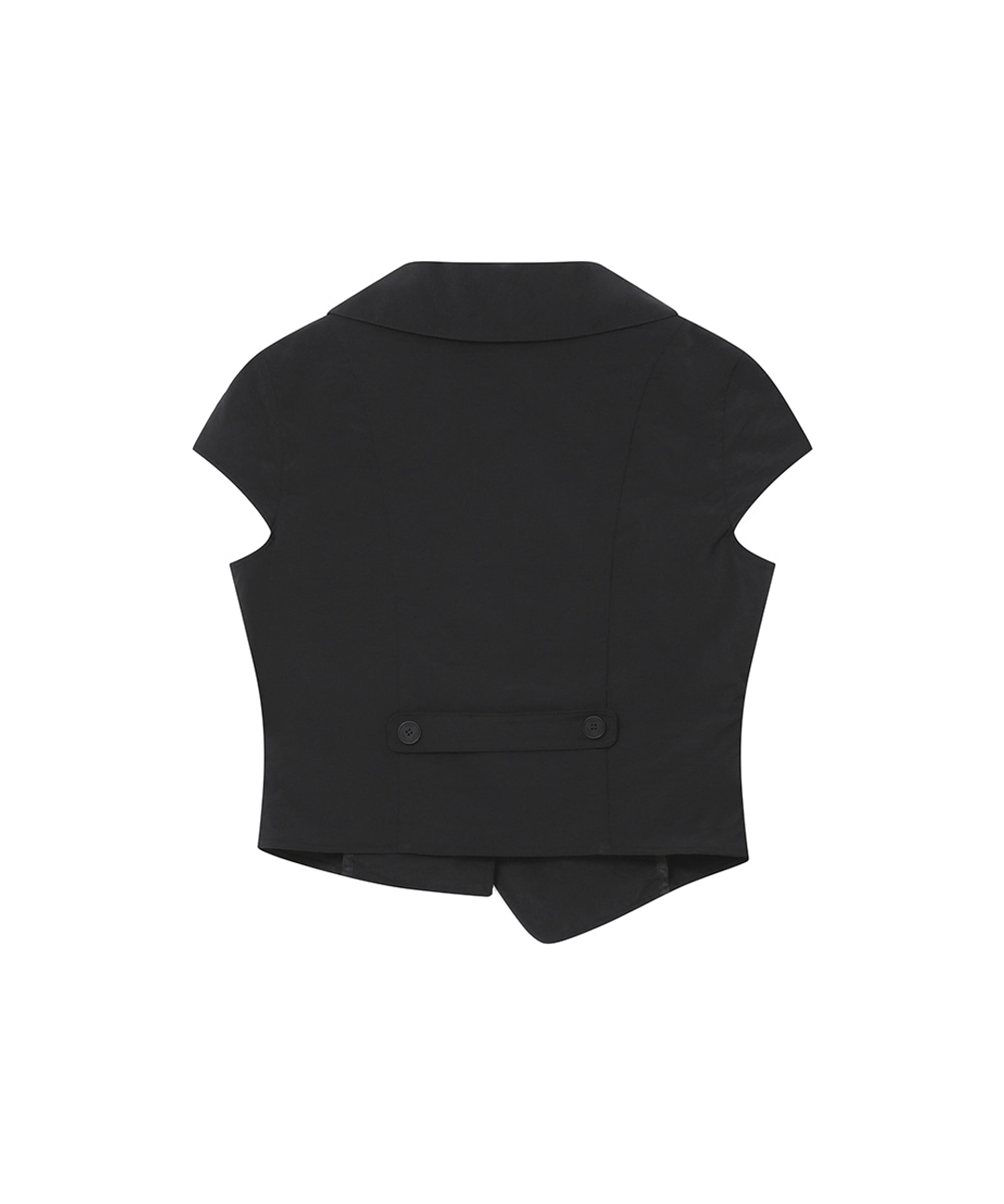 미세키서울 [레이 PICK] Crop round collar jacket BLACK 상품 이미지 2