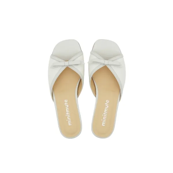 ribbon slipper - cloud
