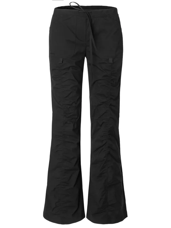 Tap Shirring String Pants (black)