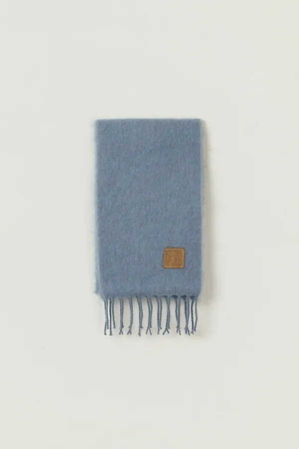 FROST MOHAIR WOOL MUFFLER_SKYBLUE