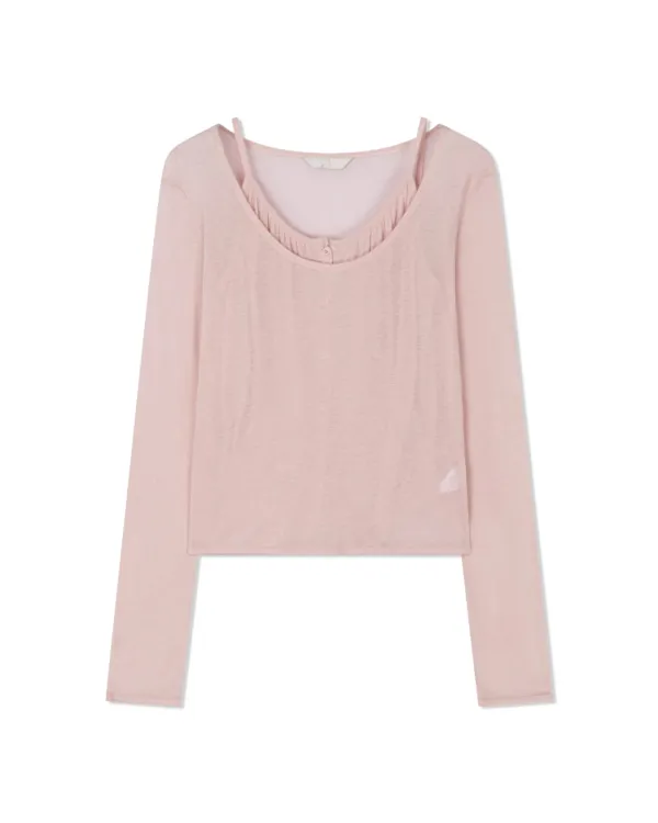 BUTTON CAMI & TOP (Pink)