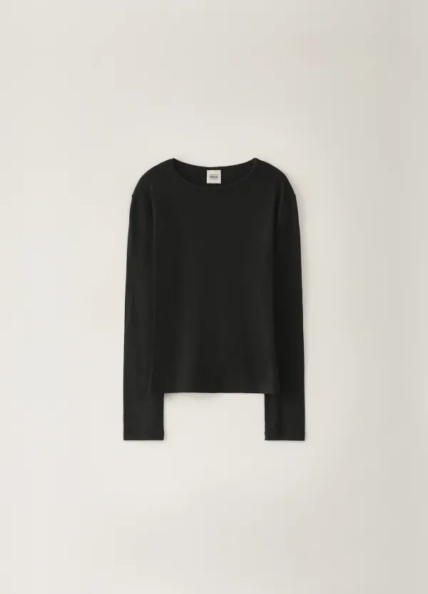 3RD / Pure Span Round T-shirt - Black
