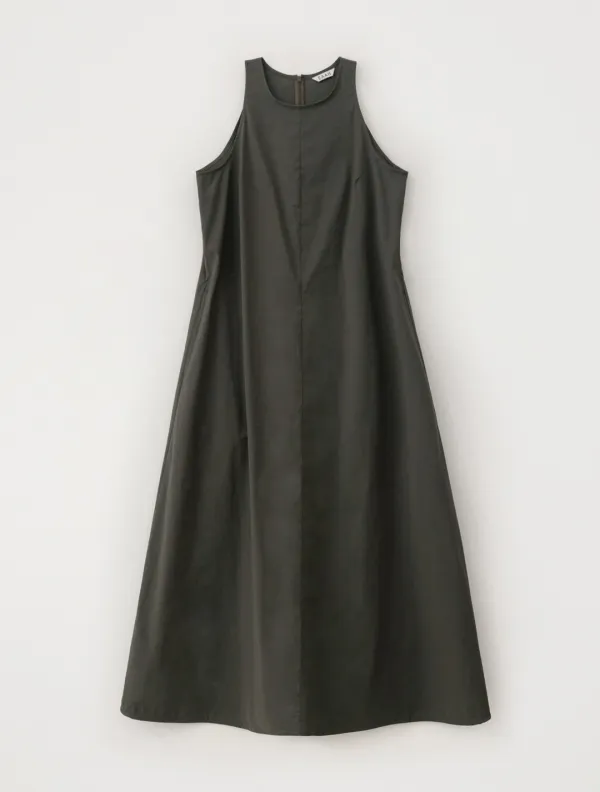 Halter Neck Dress (Deep Khaki)
